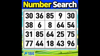 Number MatchDementia Prevention Quiz for Enhancing Focus【Memory  brain game  Quiz 】184 [upl. by Andromeda123]