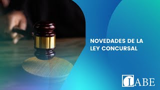 Novedades de la Ley Concursal  LABE Abogados Madrid [upl. by Idonna]