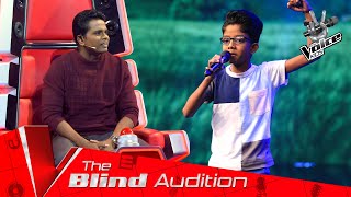 Manuja Pasan  Pensal Poth Nelu පැන්සල් පොත් නැලු  Blind Auditions [upl. by Strait324]