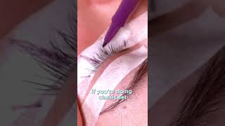 Mastering the Falsies Effect Eyelash Extensions for a Wispy Lookshorts eyelashextensionsbeauty [upl. by Clarisse]