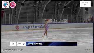 Pernille With – 20242025 Norwegian Figure Skating Championships FS junior [upl. by Ytok]