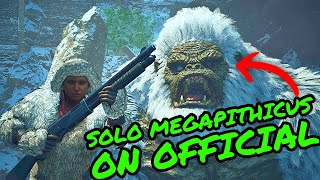 SOLO ALPHA MEGAPITHICUS ON OFFICIAL How to Beat Megapithicus on Ark Survival Ascended [upl. by Neerihs27]