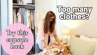 How I reduced my wardrobe WITHOUT decluttering [upl. by Ybba]