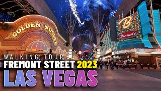 Fremont Street Las Vegas  No Comment Walkthrough [upl. by Allerie]