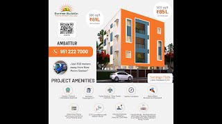 Ambattur 2 BHK 1051 Sq Ft South Facing [upl. by Inttirb]