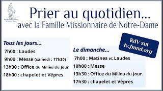 Matines et laudes du dimanche 28 janvier 2024 [upl. by Anertal]