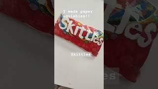 I made paper squishes music art drawing papercraft squishies creative pop candy skittles [upl. by Cosette]