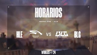 KNOCKOUT STAGE  DÍA 2  WORLDS 2024 LEAGUE OF LEGENDS [upl. by Giovanna693]