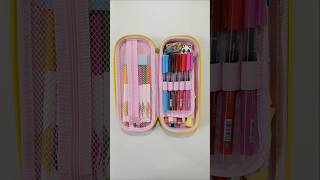 Cute doll theme mini pencil case with amazing stationery stationery schoolsupplies pencilbox [upl. by Fugere48]