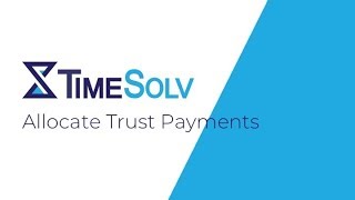 Allocate Trust Payments [upl. by Anahsahs]