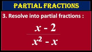 3 Resolve into Partial Fractions x2 upon x2x [upl. by Mungovan]