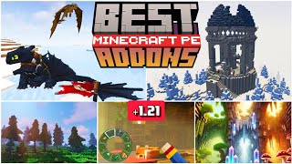 🥇BEST ADDONS for BEDROCK  MINECRAFT PE 121 addons [upl. by Eide]