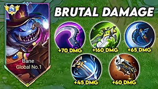 BANE FULL BUILD DAMAGE must try USE THIS BUILD FOR BANE BROKEN DAMAGE🔥 [upl. by Tnerual]