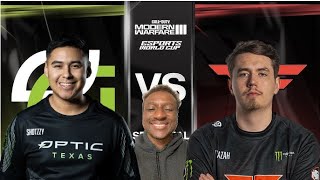 OpTic Gaming vs Atlanta FaZe  EWC COD MW3  Day 4  SEMIFINAL BoRi7o Watch Party POV [upl. by Alhahs]