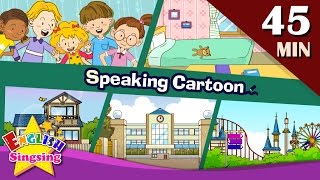 Speaking Cartoon  45 minutes Kids Dialogues  Easy conversation  Learn English for Kids [upl. by Salba]