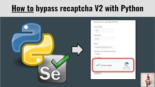 How to bypass recaptcha V2 with Python Educational Video [upl. by Drida]