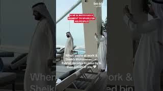 THE RULER OF DUBAI VISITS AURA SKY POOL [upl. by Onitnelav]