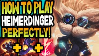 How To Play Heimerdinger Perfectly Midlane ✔ [upl. by Anilra378]