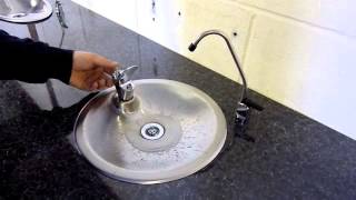 Halsey Taylor Recessed Counter Top Drinking Fountain Model 10000 [upl. by Prinz]