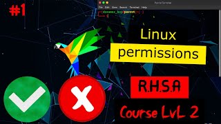 RHSA Course LvL 2 1  Linux permissions [upl. by Leverick]