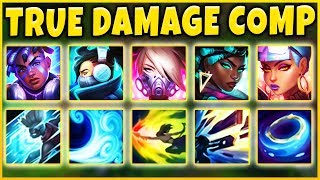 TRUE DAMAGE GROUP FIVE NEW LEGENDARY SKINS BETTER THAN KDA  League of Legends [upl. by Tnayrb]