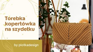 Torebka koktajlowa kopertówka na szydełku Crochet clutch bag [upl. by Ettezus]