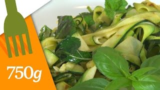 Recette de Tagliatelles de courgettes  750g [upl. by Sundin]