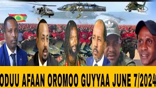 ODUU VOA AFAAN OROMOO GUYYAA JUNE 72024voaafanoromo [upl. by Nwahsyd]