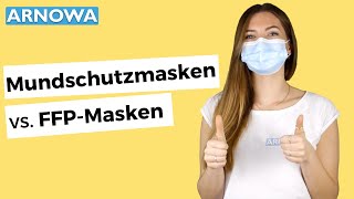 Mundschutz vs FFPMasken Was schützt besser  arnowade [upl. by Derian]