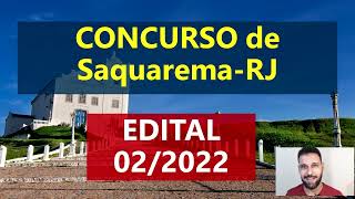 Concurso de Saquarema RJ  Edital 022022 área administrativa [upl. by Gagliano537]