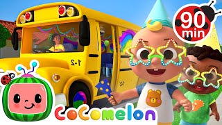 Wheels on the Party Bus Hapy Birthday JJ 🥳🚌  CoComelon  Nursery Rhymes for Babies [upl. by Nine]