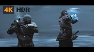 God of War Ragnarok Kratos vs Thor First Fight 4K HDR Quality Mode [upl. by Sim]