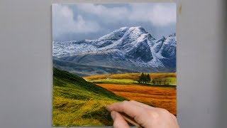 121 How I Paint Mountains  Oil Painting [upl. by Windzer]