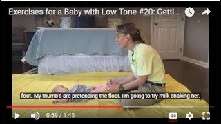 Getting Ready for Standing Exercises for a Baby with Low Tone 20 [upl. by Kosel]