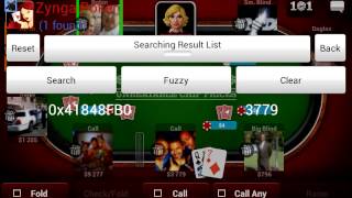 Zygna Poker Cheat via Cheat Engine on Android [upl. by Ayanal]