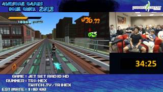 Jet Set Radio HD  Speed Run in 10130 by trihex live for Awesome Games Done Quick 2013 360 [upl. by Erodroeht352]