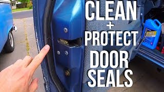 How To Clean amp Protect Car Door SealsWeatherstripping Jonny DIY [upl. by Raskind]