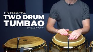 Conga Lessons  How to Play Congas  The Essential Two Drum Tumbao  CongaChopscom [upl. by Lladnew]