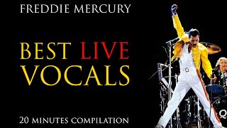 Freddie Mercury  BEST LIVE VOCALS 1974  1986 [upl. by Asyl249]