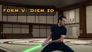 Star Wars Lightsaber Combat Form V Djem So Fan Made [upl. by Varick]