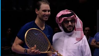 Rafael Nadal given extraordinary gift after final match against Novak Djokovic [upl. by Bonnice180]