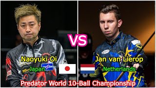 Naoyukia Oi VS Jan van Lierop  Predator World 10Ball Championship [upl. by Reifel629]