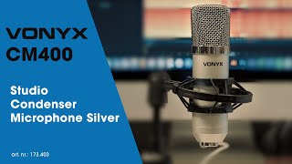 Vonyx CM400 Studio Condenser Microphone Silver  173403 [upl. by Luhar585]