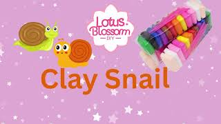 How to make a SNAIL  Easy Polymer Clay DIY [upl. by Katya]