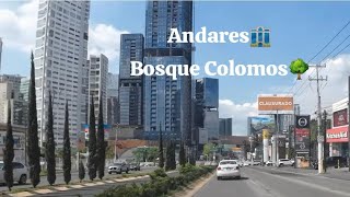 Paseando por Guadalajara Avenida patria zona Andares🏢 y bosque Colomos 🌲🌳 [upl. by Rosaline]