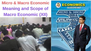 Introduction of Micro amp Macro Economics Meaning and Scope of Macro Economics12th class XII  HSC [upl. by Elleirua]