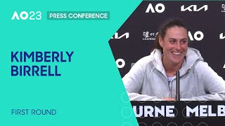 Kimberly Birrell Press Conference  Australian Open 2023 First Round [upl. by Yemirej440]