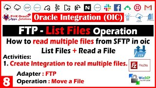 FTP  8  List Files  How to read multiple file from SFTP server in oic [upl. by Ielak]