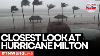 LIVE  Hurricane Milton The Closest Live Views from Florida Traffic Cams  Times Now World [upl. by Kitti]