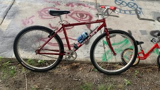 90’s mountain bike single speed conversion 1998 Giant Rincon completed build [upl. by Apollo430]